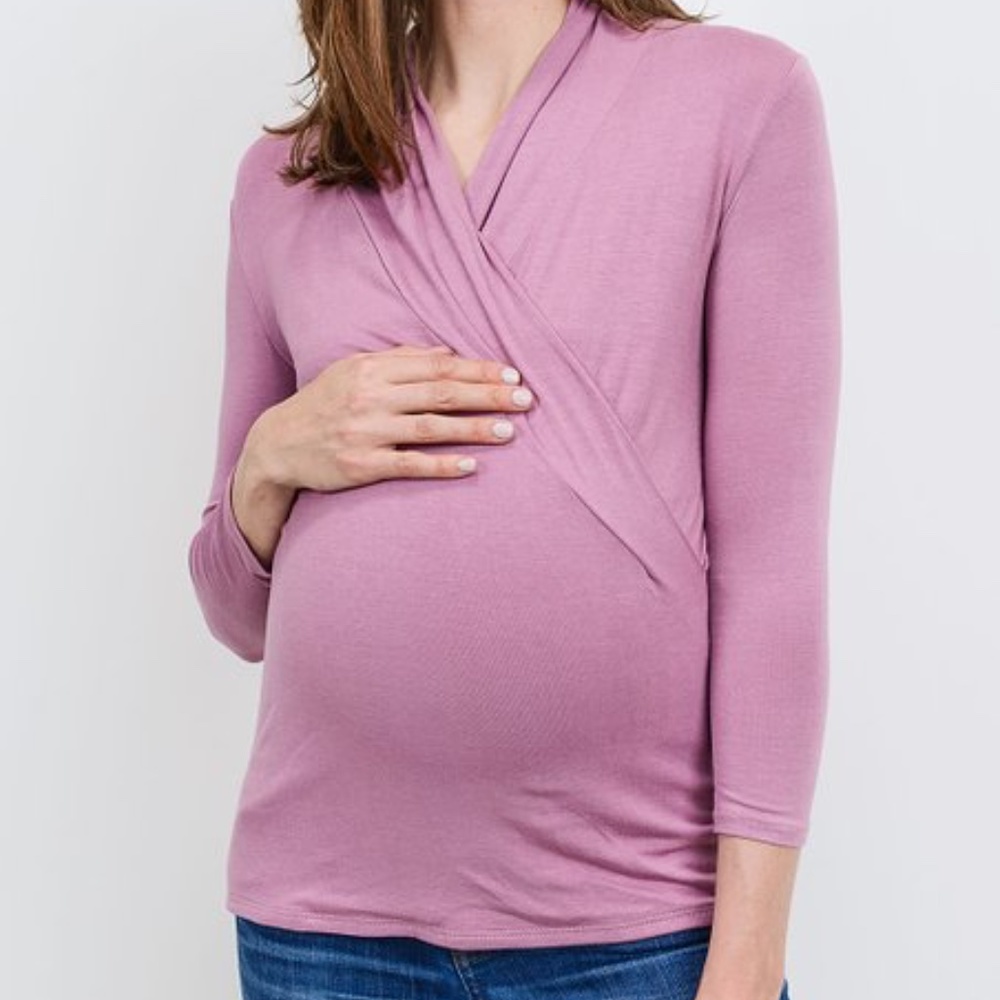Hello Miz Maternity Long-Sleeve Maternity Top